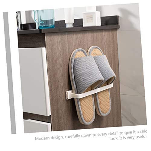 VALICLUD 2pcs Wall-Mounted Sliding Storage Rack Over Door Towel Rack Modern Bathroom Towel Holder Material Space-Saving White