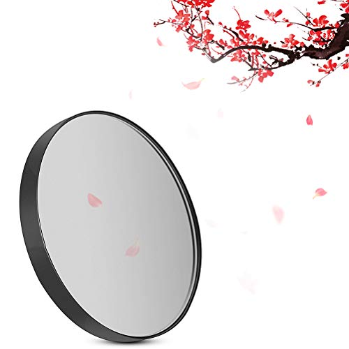 FRCOLOR 3.5 Inch 5X Magnified Suction Cup Makeup Mirror Compact Round Cosmetic Mirror for Bathroom Bedroom Travel