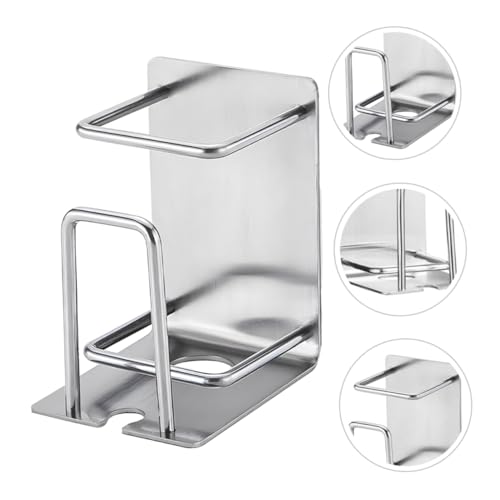 Generic Toothbrush Organizer Rinsing Cup Wall Mounted Toothbrush Rack Stainless-Steel Toothbrush Holder Modern Bathroom Accessory
