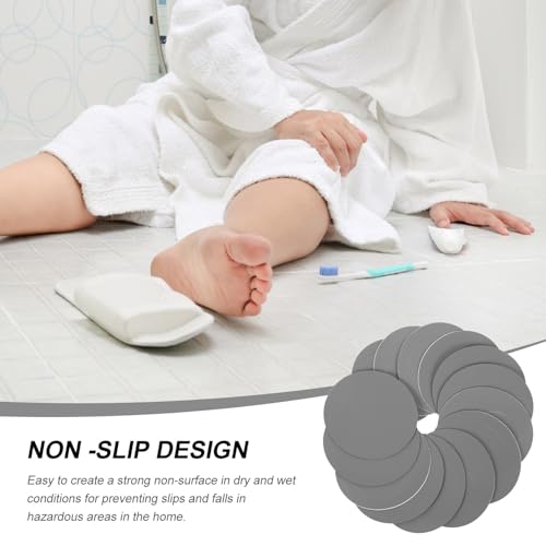 ARTIBETTER Bathroom Non-Slip Stickers 20 Sheets Self-Adhesive Peva Anti-Skid Decals for Bathtub Shower Floor Pool Stairs Smooth Surfaces 3.93 X 3.54 X 0.03 in - size: 10X9CM