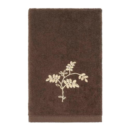 Avanti Linens - 3pc Towel Set, Soft & Absorbent Cotton Towels (Willow Collection, Mocha) - color: Willow Mocha, size: 3 Pack Towels