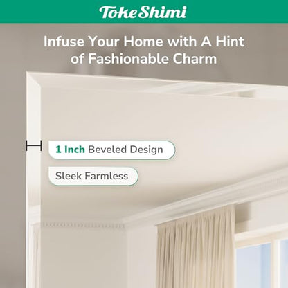 24x30 Frameless Bathroom Mirror for Over Sink, Tempered Beveled Wall Mirror with 1" Beveled Edge, Shatterproof Rectangle Mirrored for Vanity, Living Room, Entryway, Restroom - size: 30"L x 24"W, style: Beveled