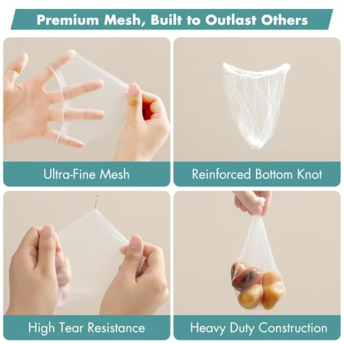 200 Pack Disposable Drain Covers for Sourdough, Kitchen Mesh Sink Strainer Bags, Anti-Clog Drain Catchers for Food Scraps, Coffee Grounds & Hair, Kitchen & Bathroom