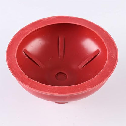 Toilet Plunger Red Heavy Duty Force Cup Rubber with A Long Wooden Handle to Fix Clogged Toilets and Drains, Perfect for Kitchens and Bathrooms (1 pcs) - color: 1 Pcs