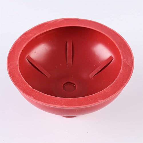 Toilet Plunger Red Heavy Duty Force Cup Rubber with A Long Wooden Handle to Fix Clogged Toilets and Drains, Perfect for Kitchens and Bathrooms (2 pcs) - color: 2 Pcs