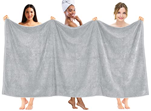 DAN RIVER Pack of 1 Bath Sheet 40x80 Inches, Extra Large Oversized Bath Towels, Thick Absorbent Hotel Bath Towels - Highrise - color: Highrise