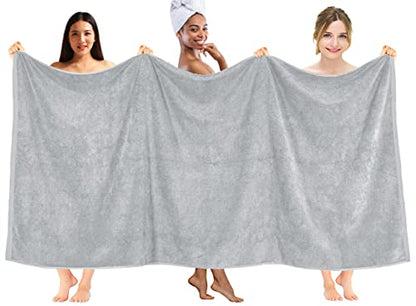 DAN RIVER Pack of 1 Bath Sheet 40x80 Inches, Extra Large Oversized Bath Towels, Thick Absorbent Hotel Bath Towels - Highrise - color: Highrise