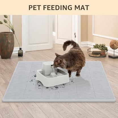 Yolife 32"x 20" Stone Bath Mat Large, Diatomaceous Earth Bath Mat for Bathroom, Super Absorbent Quick Drying Stone Shower Mat, Non-Slip Natural Diatomite Bathroom Floor Mat, Easy to Clean (Light Grey) - color: Light Grey