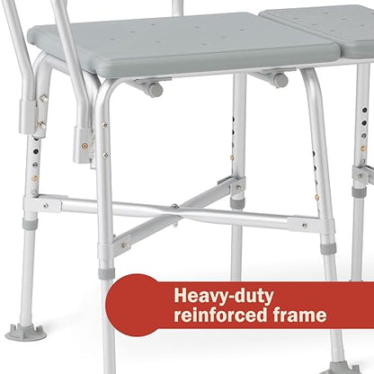 Dr Dunley Tub Transfer Bench with Anti-Slip Suction Feet (600 Pound Capacity) - size: 600 Pound Capacity