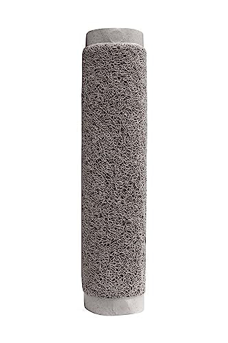 Splash Home Loofa Bathtub Mat Non-Slip, Shower Mat with 12 Suction Cups Bath Mat for Tub, 30 L x 17 W Inches, PVC - Grey - color: Grey