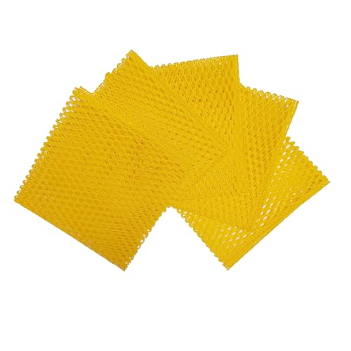 Dish Washing Net Scrubber 10pcs/ Innovative Mesh Cloth, Quick Dry - No More Sponges with Smell / 11.5 by 11.5 inches/Advanced Raw Material-Polypropylene 100% (Pink5 Yellow5) - color: Pink5 Yellow5