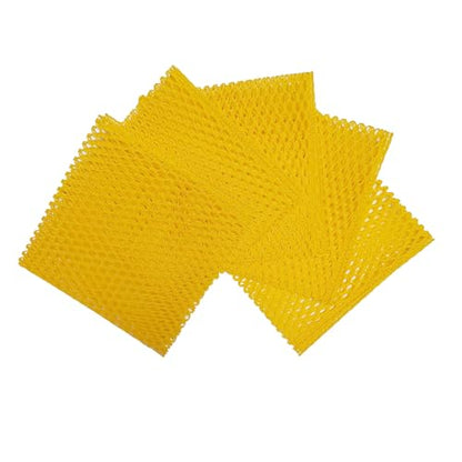 Dish Washing Net Scrubber 10pcs/ Innovative Mesh Cloth, Quick Dry - No More Sponges with Smell / 11.5 by 11.5 inches/Advanced Raw Material-Polypropylene 100% (Pink5 Yellow5) - color: Pink5 Yellow5