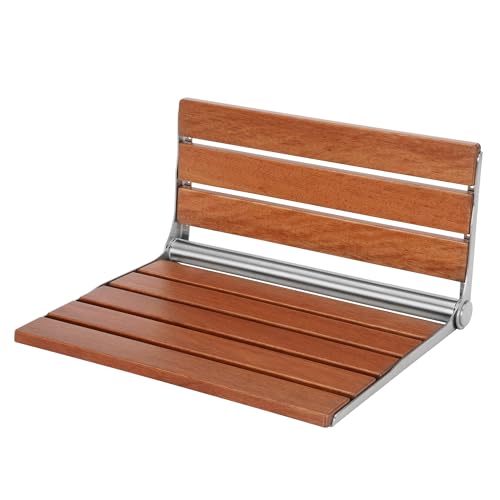 20" Foldable Shower Seat Wall Mounted, Folding Shower Bench for Shower Spaces, 450lbs Max Load for Inside Shower - size: 20INCH