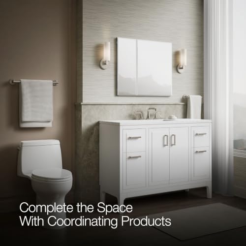 Kohler CB-CLC3026FS Bathroom Medicine Cabinet with Mirror, Beveled Mirror Doors, Adjustable Shelves, Rectangular Beveled Edge, 30 in. W x 26 in. H - size: 30 in. x 26 in., style: Beveled Edge