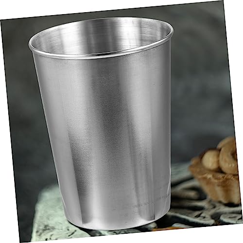 Water Tumbler Stainless Steel Cups Bathroom Tumbler Silver Chrome Home Beverage Cup - size: 8.50X6.00X6.00CM