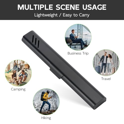 Travel Toothbrush Case, Portable Toothbrush Holder, Durable Aluminum Toothbrush Storage Box, Small Breathable Manual Toothbrush Container for Traveling, School, Camping, Business Trip - Black - color: Black