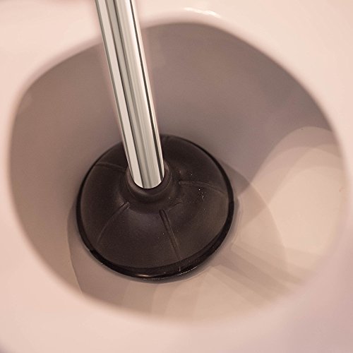 23-in. Heavy-duty Toilet Plunger with Twister Caddy 3019000, Versatile Bathroom Accessory Set and Apartment Must-have, Toilet and Plunger for Bathroom with Toilet Caddy