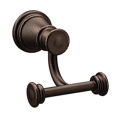 Moen YB6403ORB Belfield Double Robe Hook, Oil Rubbed Bronze - color: Oil Rubbed Bronze