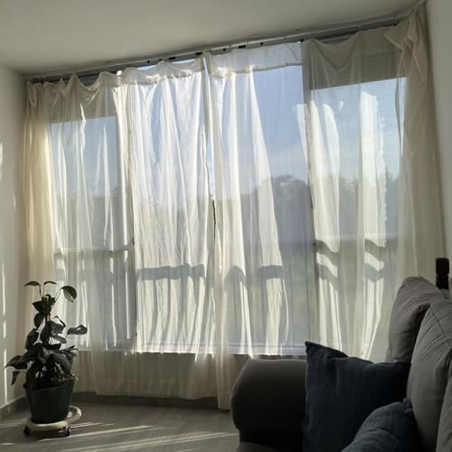 Curtain Rail Flexible Ceiling Curtain Track Bendable Curtain Track Ceiling Mount Wall Mount for Room Divider Shower Curtain RV Curved Curtain Rail System(Black,90.6"/2.30M) - color: Black, size: 90.6"/2.30M