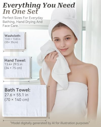 Luxury Bath Towels 3 Packs, Premium 100% Cotton, Hotel-Quality Experience, Ultra Soft Skin, Absorbent, Quick Drying & Low Lint, for Bathroom, Spa, Gym & Home Use - color: Blue Set of 3