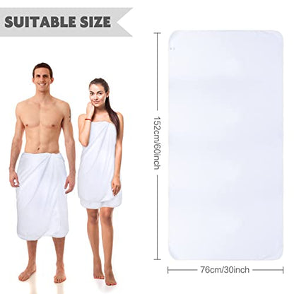 Microfiber Bath Towel 30x60inch 2 Pack Extra Large Bathroom Towels,Ultra Absorbent Shower Towel Set,Quick Dry Soft Bath Sheets for Spa, Swimming, Pool- White | Large absorbent bath towel for shower, spa, swimming, pool. Soft quick dry microfiber, 30x60 in