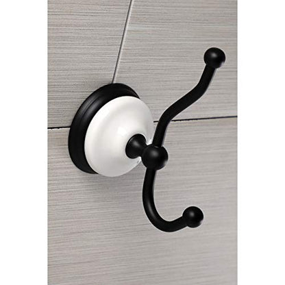 Kingston BA1117MB Victorian Robe Hook, Matte Black - color: Matte Black