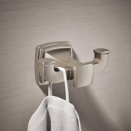 Kohler 27411-BN Riff® Double Robe Hook, Vibrant Brushed Nickel - color: Vibrant Brushed Nickel, style: Robe Hook