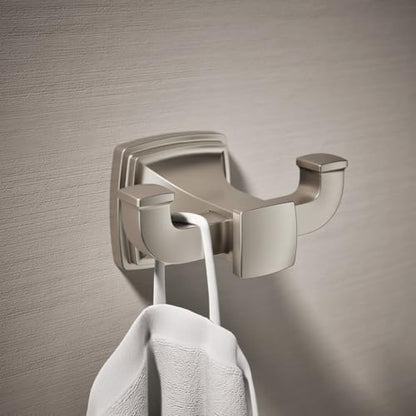 Kohler 27411-BN Riff® Double Robe Hook, Vibrant Brushed Nickel - color: Vibrant Brushed Nickel, style: Robe Hook