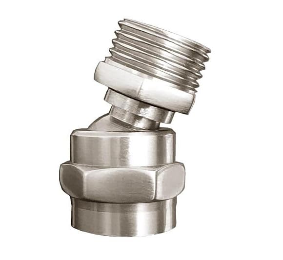 shower head swivel adapter ball joint,showerhead adjustable connector,brushed nickel