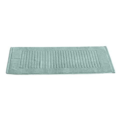 CTT - 2 Piece Bathroom Rugs Set, 100% Cotton Bath Mats, Non-Slip, Comfy & Highly Absorbent Bathroom Floor Mats, Machine Washable | 20"x32" (Spa Green) - color: Spa Green