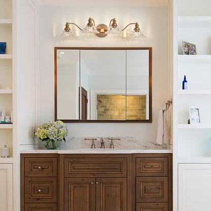XIEDUN Brass 4 Light Vanity Lights for Bathroom Vanity Light Fixtures Bathroom Light Fixture - color: Brass, size: 4 Light