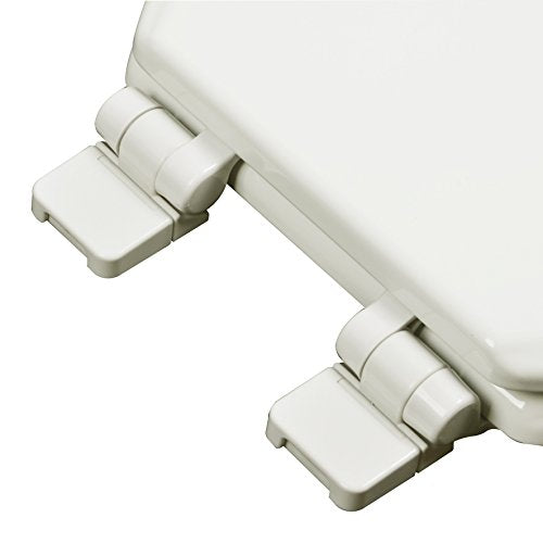 1F1E7-02 Premium Molded Wood Elongated Toilet Seat with Slow Close Hinge & OSG, Biscuit - color: Biscuit/Linen, style: ELONGATED