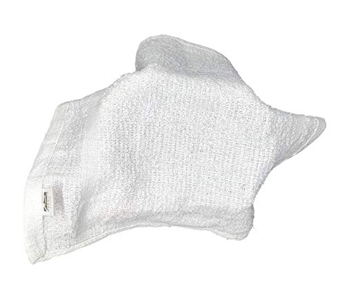 White Cotton Value Washcloths, 12 x 12 in, 24 Pack | Lightweight cotton cloths for painting, staining, crafts, garage, kitchen, bath or utility cleanup; 1.00 oz ea - size: 3/4 LB Per Dozen
