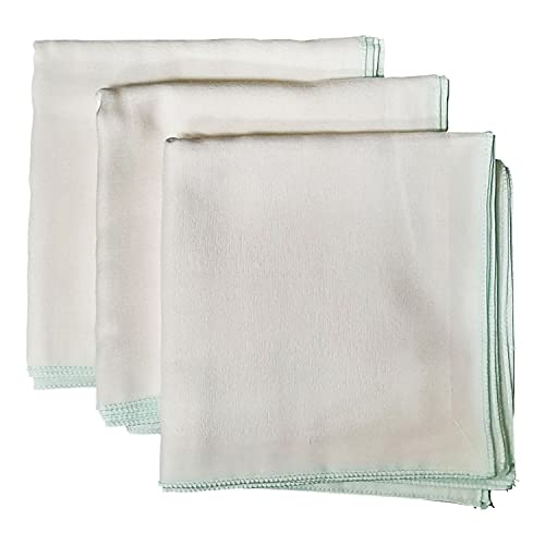 Angel-In-Moms [15 Packs] Natural Cotton 100% Soft Muslin Gauze Handkerchief, Face Washcloths, Makeup Remover Thin Towels, Wide Size 14 inch x 14 inch, Reusable Napkins Hankies Bath Towel (Mint) - color: Mint