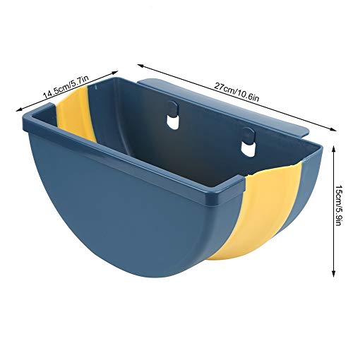 Hanging Trash Can, Garbage Can Trash Bin Folding Trash Can Collapsible Waste Basket Wall Mounted Trash Can for Kitchen Bathroom(Green)