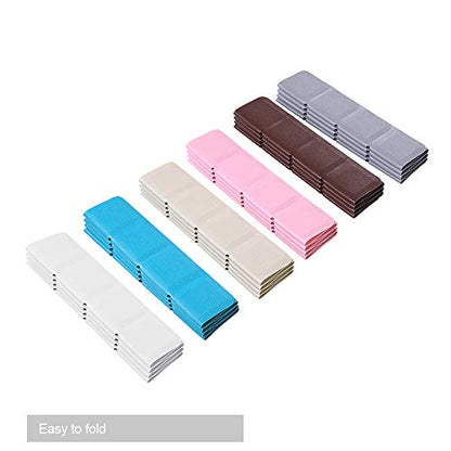 Webos Foldable Non Slip Silicon Bath Mat Bathtub mat Shower mats no Suction Cups for Textured Tub and Reglazed Tub (Foldable-White, 28-inch x 14-inch) - color: Foldable-white