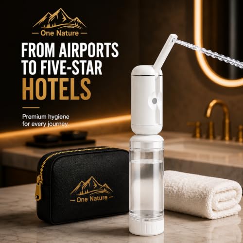 Travel Bidet, Portable Bidet Sprayer ONE NATURE 500mL/m IPX6 Waterproof Electric High Pressure Handheld Bidet Sprayer USB-C Rechargeable for Women Men Baby Bidet Peri Bottle Postpartum Clean - color: Grey