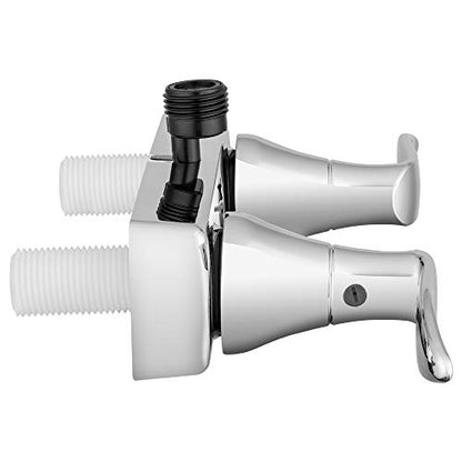 Dura Faucet DF-SA100LH-CP RV Shower Valve Diverter (Chrome) | RV shower valve diverter - switches spout to shower head. Chrome finish. Easy DIY install. - color: Chrome Polished