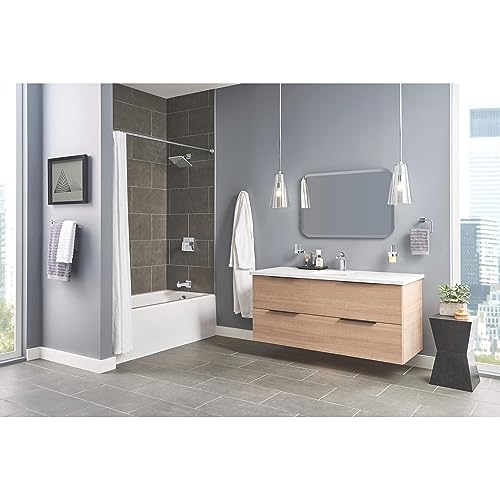 GROHE Tallinn Bathroom Faucet, Single Hole Centerset with Drain, Chrome | Bathroom Sink Faucet: Fits 1 or 3 Hole Sinks, Eco 1.2 GPM, Smooth SilkMove Valve, Includes Drain & Deckplate | 23838000 - color: Chrome