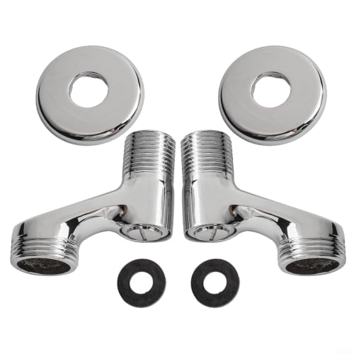 Adjustable Shower Arm Holder 304 Stainless Steel Angle Adapter for Handheld Head - G1/2 Swivel Ball Joint Mount Bracket Silver