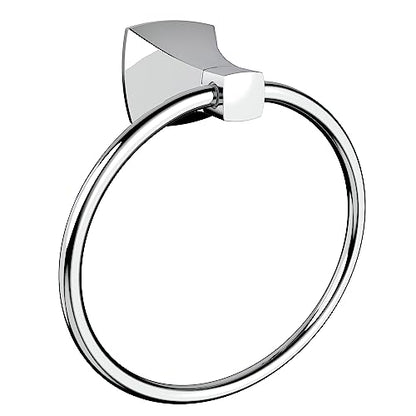 Hand Towel Holder for Bathroom Kitchen Polished Chrome Towel Ring Towel Hanger Stainless Steel and Zinc Alloy Wall Mount - color: Polished Chrome