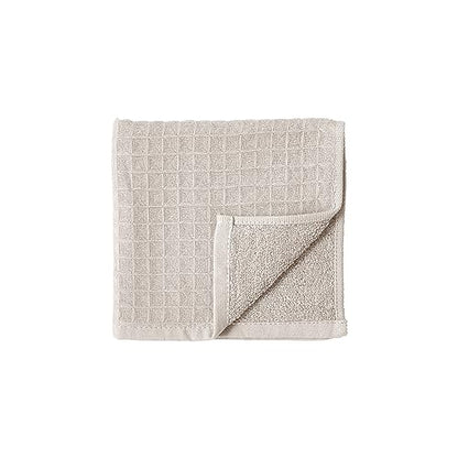 UCHINO Waffle Twist Cotton Washcloth Absorbent Quick Dry 13 x 13 1Pc Linen - color: Linen, size: Wash Cloth