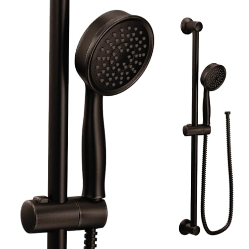 Moen Eco-Performance Oil-Rubbed Bronze Detachable Handheld Showerhead with 69-Inch-Long Hose Featuring 24-Inch Slide Bar, 3668EPORB - color: Oil Rubbed Bronze
