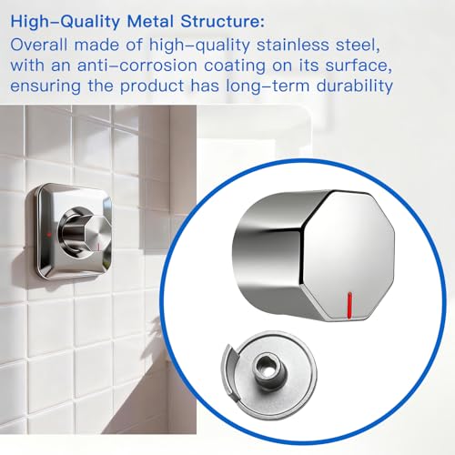 All Metal Replacement for Moen Tub/Shower Lever Handle, Compatible with Moen Posi Temp Shower Handle and for Cartridge,Single Handle Faucets for Adjust Water Volume and Temperature,Knob Chrome - color: Knob Chrome