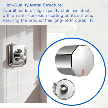 All Metal Replacement for Moen Tub/Shower Lever Handle, Compatible with Moen Posi Temp Shower Handle and for Cartridge,Single Handle Faucets for Adjust Water Volume and Temperature,Knob Chrome - color: Knob Chrome