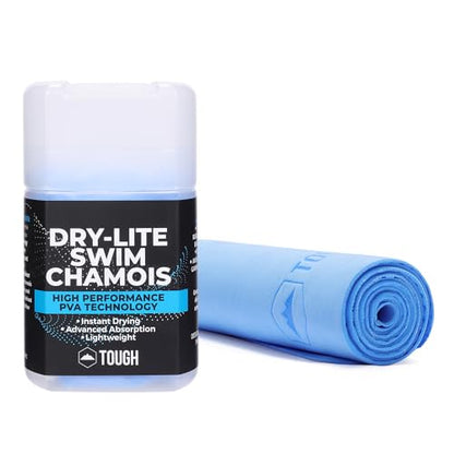 Tough Outfitters Quick Dry Towel - Travel Towel Fast Drying Lightweight - Compact Microfiber Towels for Body Camping Swim Beach Camp Backpacking - Quick Dry for Swimmers - color: Medium - 13" X 17 " - Blue