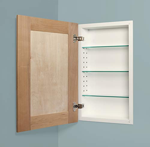 Shaker Style Medicine Cabinet - No Mirror! (Unfinished Beadboard, 14x24) - color: Unfinished Beadboard, size: 14x24