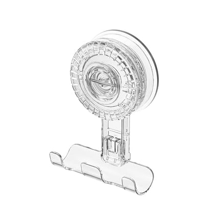 HOME&I Twist-to-Lock Razor Holder for Shower, 2 Pack Clear Suction Cup Bathroom Hooks with Triple Hook Design, No-Drill Wall Mount Organizer for Razor, Loofah, Washcloth & Shower Accessories - style: Twist Lock+Triple Hook