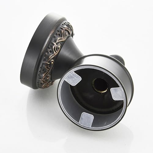 Oil Rubble Bronze Brass Bath Toilet Paper Holder with Shelf, Wall Mounted Black Bathroom Hardware Accessories, Pattern Carving Design - color: Soap Holder