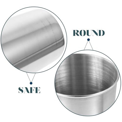 Cabilock 6oz Stainless Steel Bathroom Rinse Cup, Small Metal Tumbler Cup for Toothbrushing, Compact Mouthwash Holder and Toothbrush Holder for Bathroom Sink, Travel, Home and Guest Use, Silver - size: 8.50X6.00X6.00CM